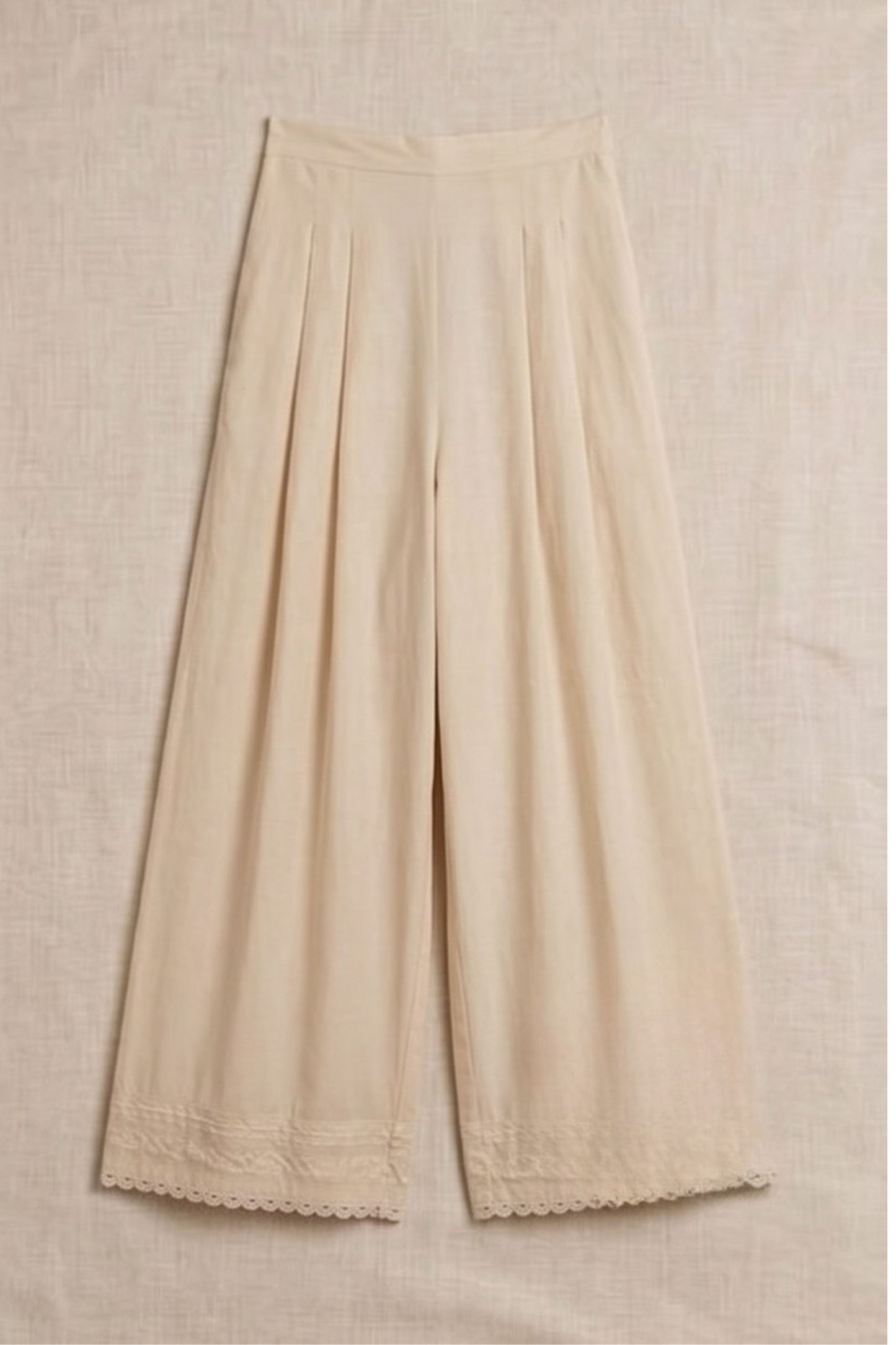Pure Cotton Embroidered Palazzo