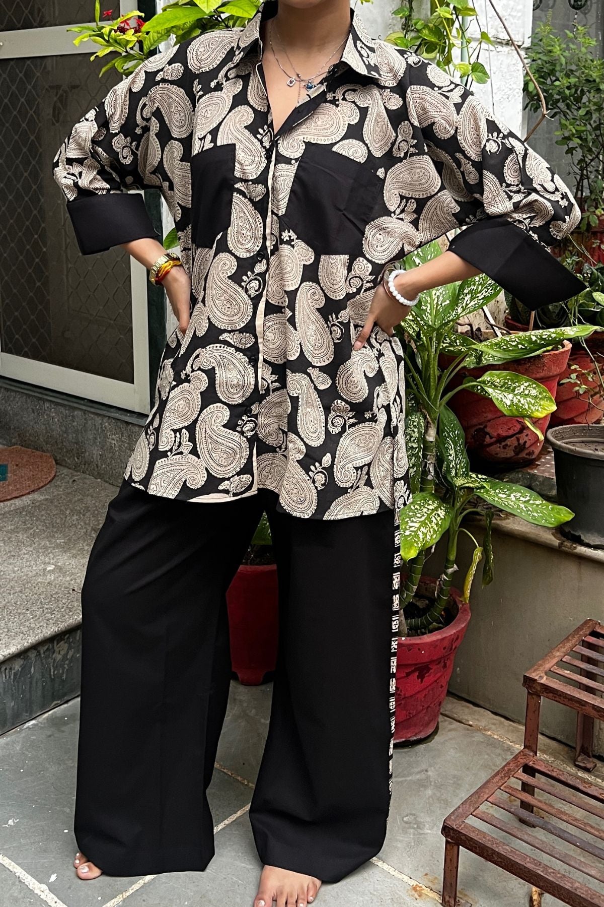 Cotton Block Printed Shirt-Customisable
