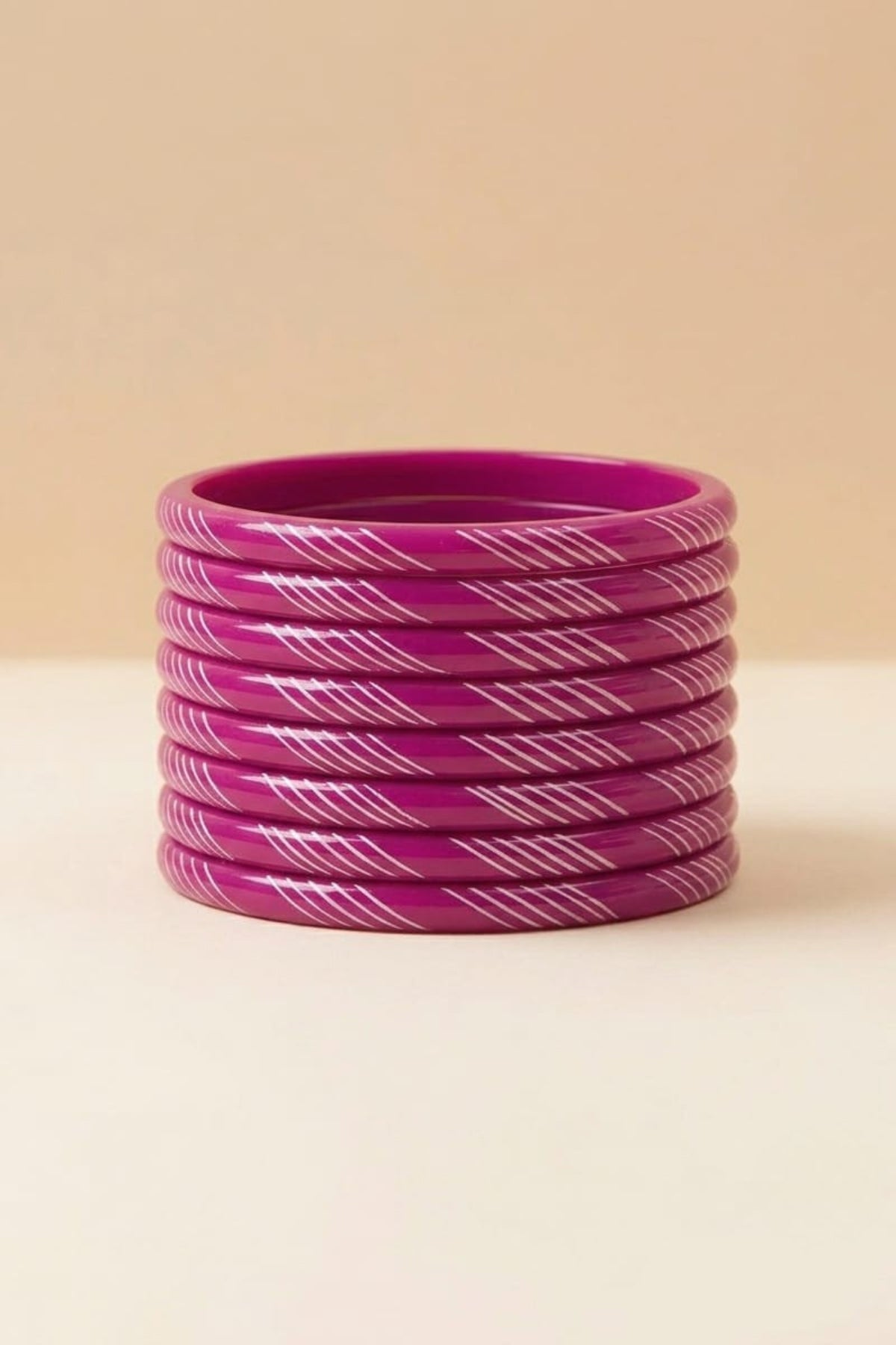 Rani Pink Lac Handmade Bangles Set - 8 (Copy)