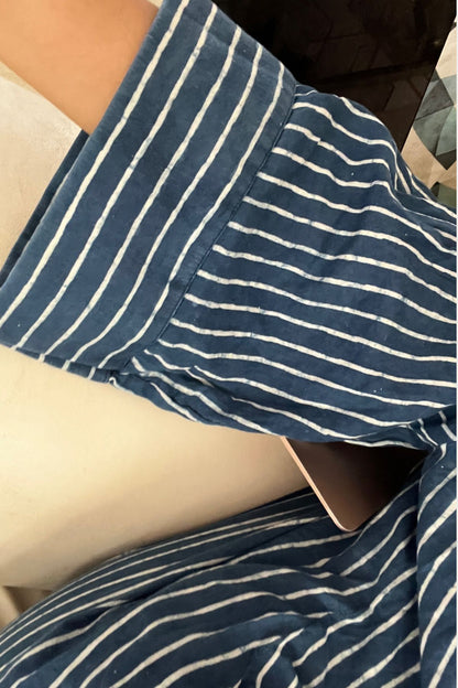 Indigo Stripes Kurta Shirt
