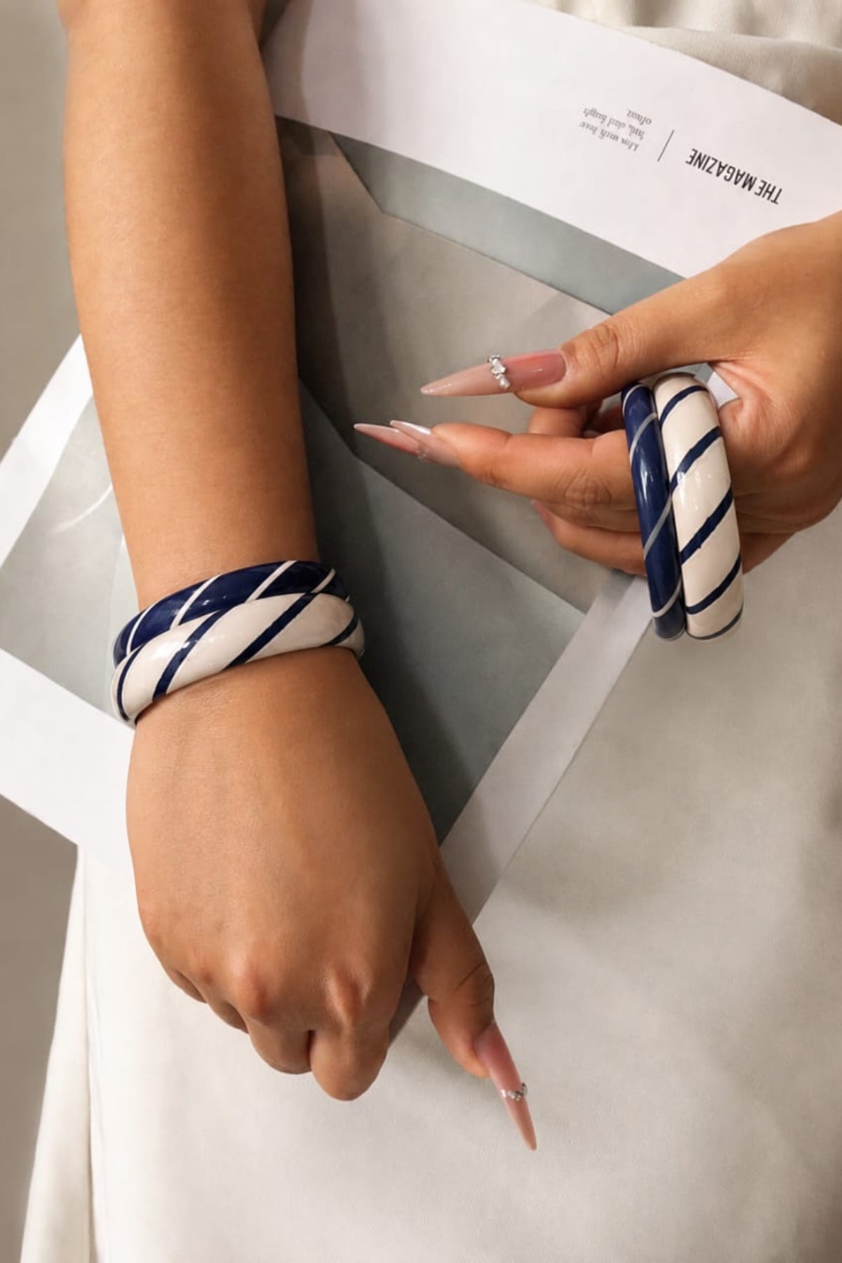 Indigo Lac Handmade Bangles - Set of 2