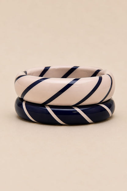 Indigo Lac Handmade Bangles - Set of 2