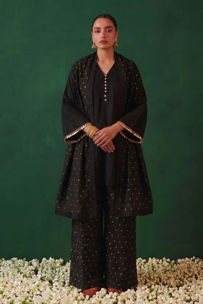 Chandani Raw Silk Kurta And Banarasi Salwar With Banarasi Dupatta