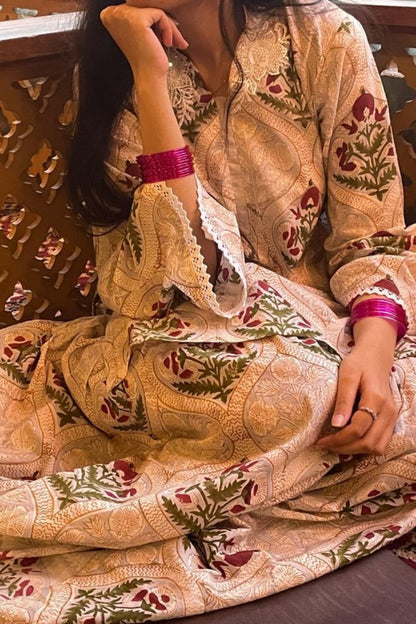 Pure Cotton Block Printed Gharara Set