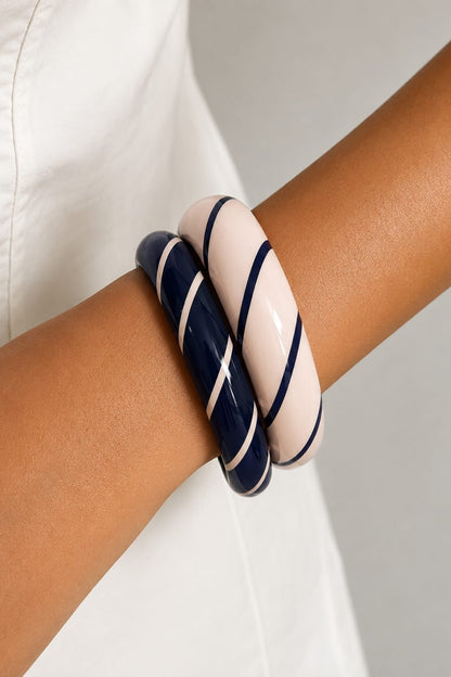 Indigo Lac Handmade Bangles - Set of 2