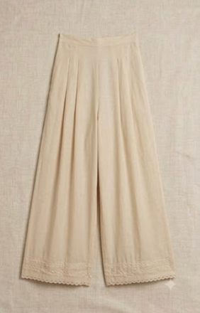 Pure Cotton Embroidered Palazzo